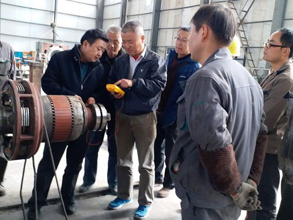 春節剛過，三新電機就為用戶搶修了一臺汽輪發電機